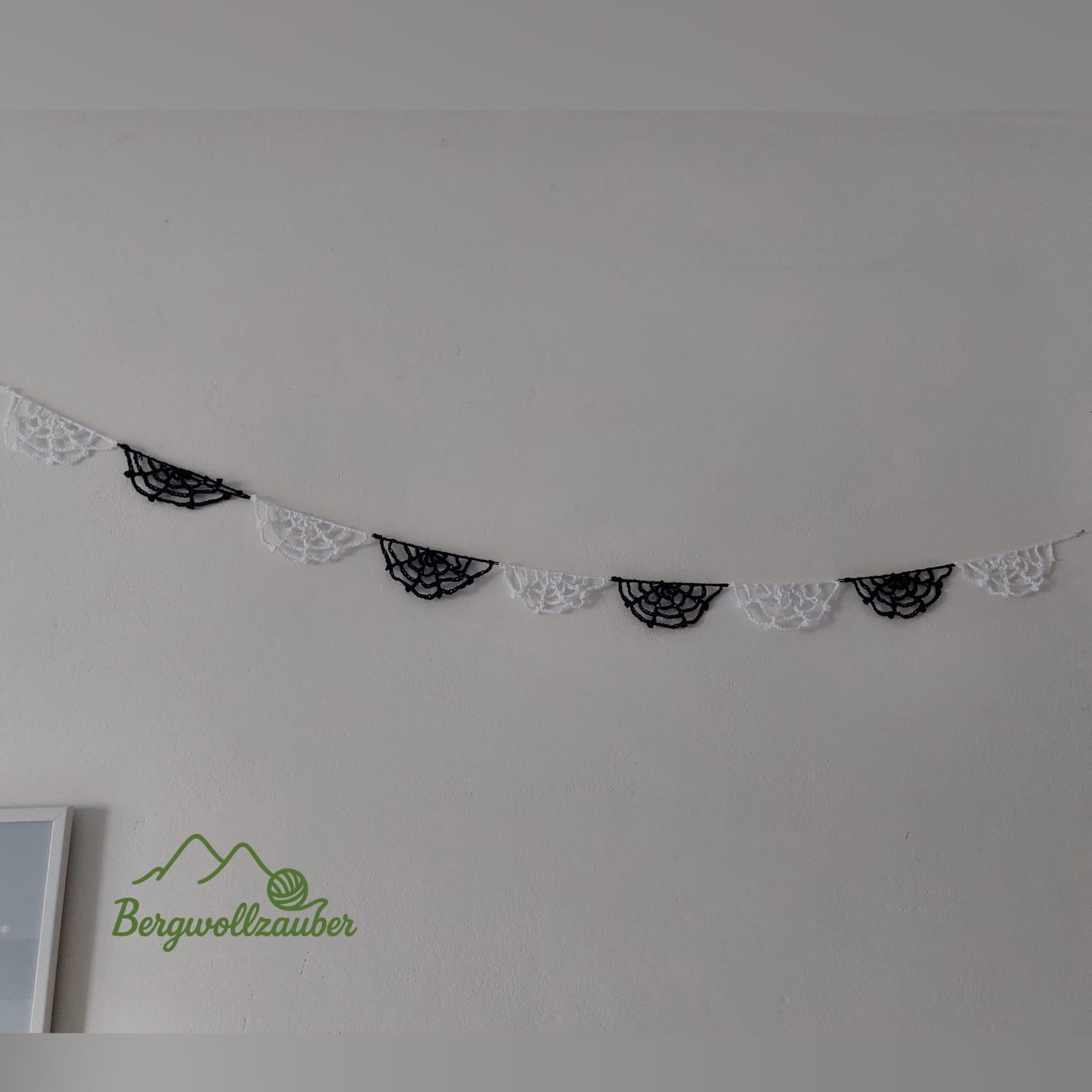 Halloween-Girlande Spinnennetz 🕸